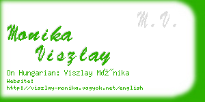 monika viszlay business card
